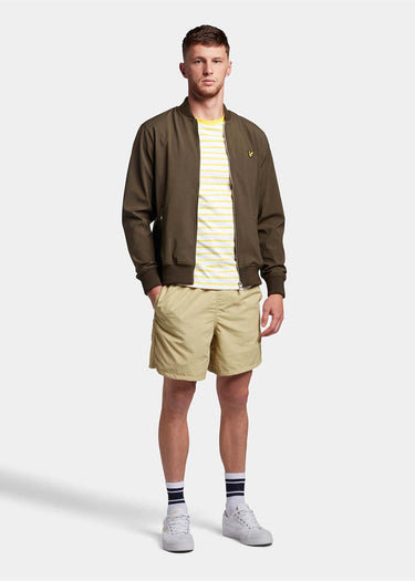 Lyle & Scott Jassen Softshell bomber jacket - olive