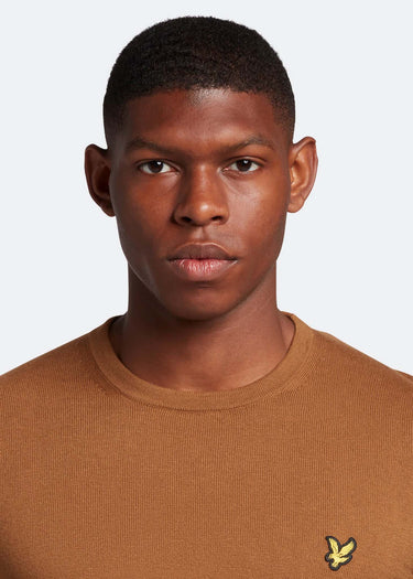 Lyle & Scott Truien Cotton merino crew jumper - anniversary gold