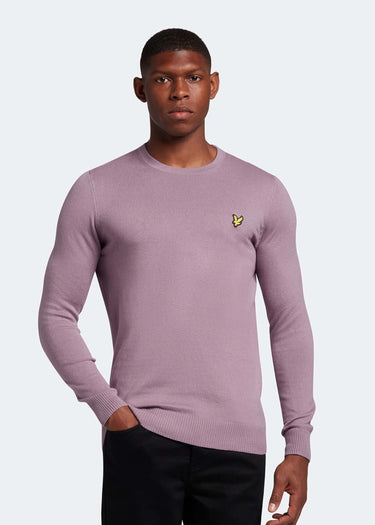 Lyle & Scott Truien Cotton merino crew jumper - billboard purple