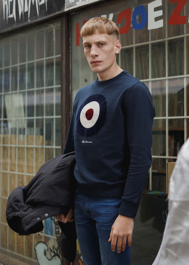 Ben Sherman Sweaters Signature target sweat - dark navy