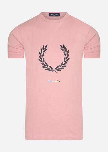 Fred Perry T-shirts Print registration t-shirt - chalky pink