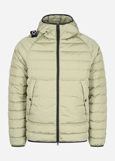 MA.Strum Jassen Hooded down jacket - tea