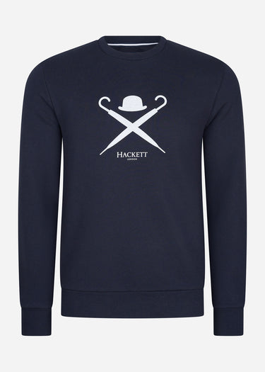 Hackett London Truien Logo sweatshirt - navy