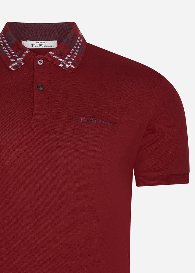 Ben Sherman Polos Collar interest polo - red