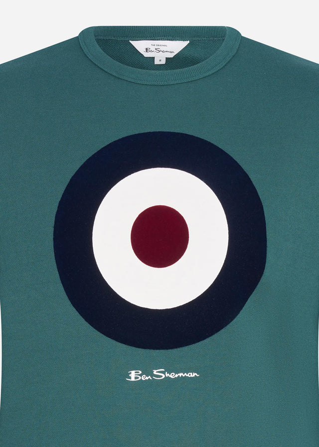Ben Sherman Sweaters Signature target sweat - ocean green