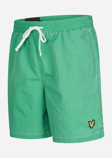 Lyle & Scott Zwembroeken Salt wash swim shorts - grid green