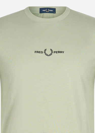 Fred Perry T-shirts Embroidered t-shirt - seagrass
