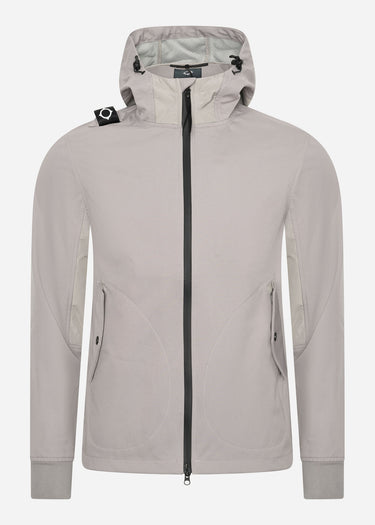 MA.Strum Jassen Softshell full zip hooded jacket - quicksilver