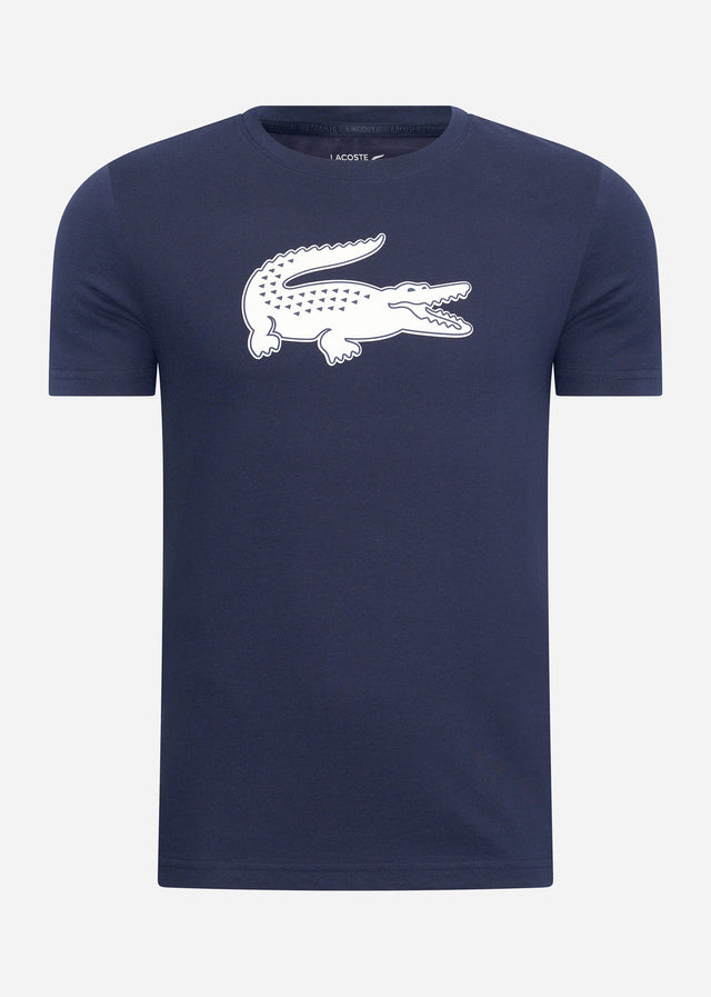 Lacoste T-shirts Lacoste logo t-shirt - navy blue white