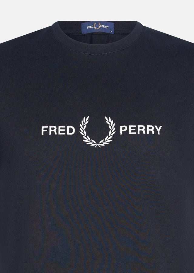 Fred Perry T-shirts Graphic branded t-shirt - black