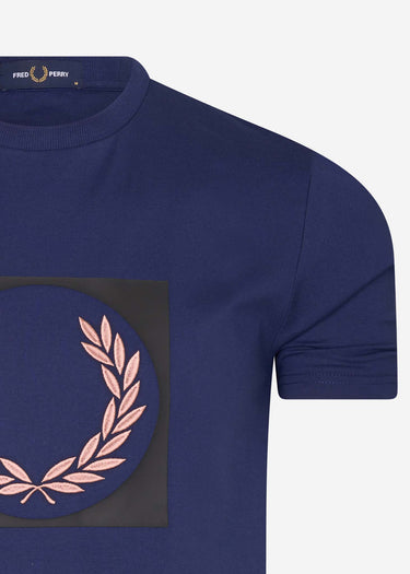 Fred Perry T-shirts Laurel wreath graphic t-shirt - french navy