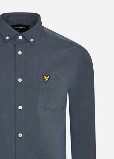 Lyle & Scott Overhemden Oxford shirt - slate blue
