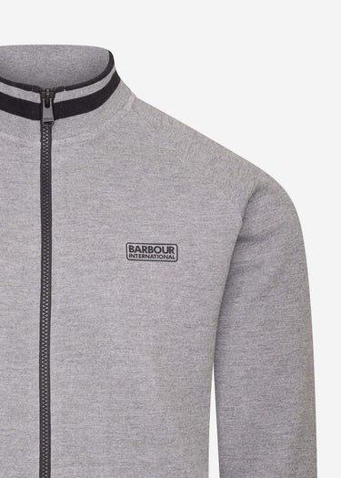 Barbour International Vesten Radius raglan zip thru - anthracite marl