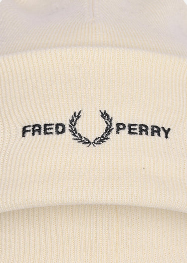 Fred Perry Mutsen Graphic beanie - ecru