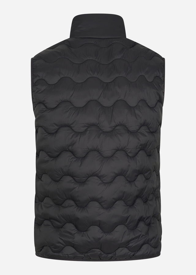 Lyle & Scott Bodywarmers Crest quilted gilet - jet black
