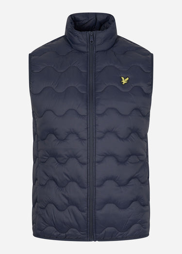 Lyle & Scott Bodywarmers Crest quilted gilet - dark navy