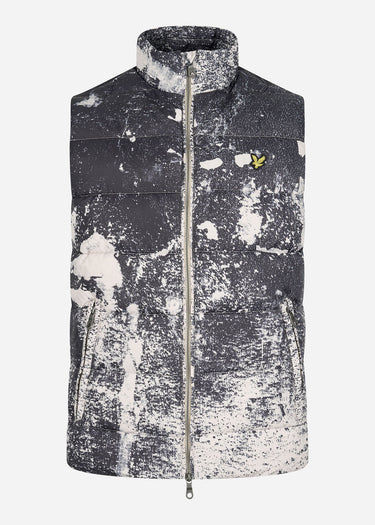 Lyle & Scott Bodywarmers Erosion print gilet - cove