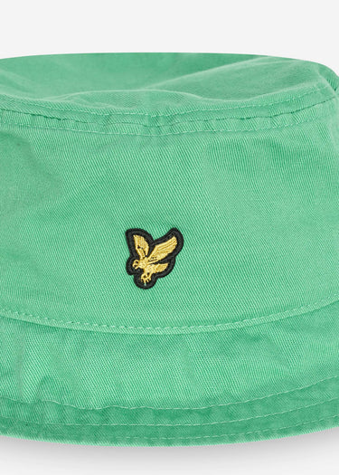 Lyle & Scott Bucket Hats Cotton twill bucket hat - green glaze