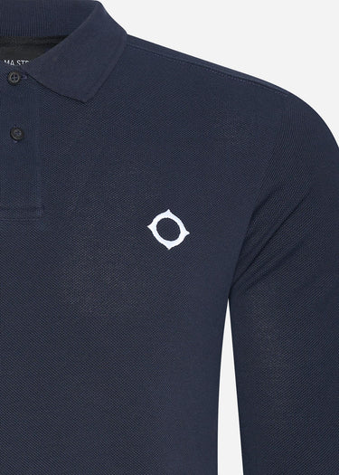 MA.Strum Longsleeve Polo's LS pique polo - ink navy