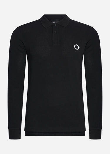 MA.Strum Longsleeve Polo's LS pique polo - jet black