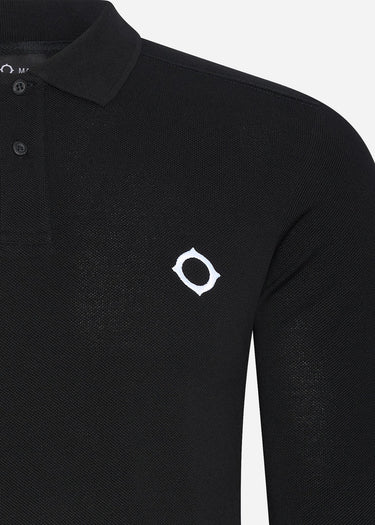 MA.Strum Longsleeve Polo's LS pique polo - jet black
