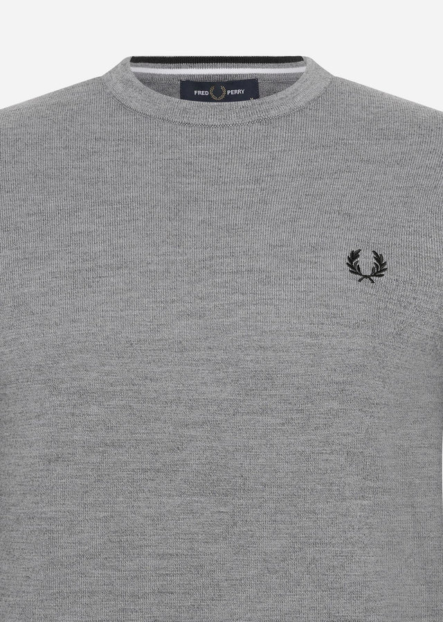 Fred Perry Sweaters Classic crew neck jumper - grey marl