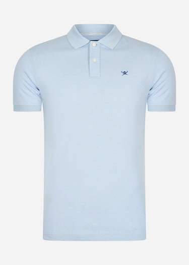 Hackett London Polo's Cotton pique polo shirt - oxford blue