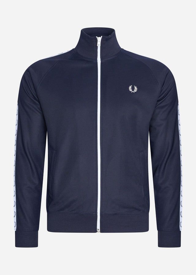 Fred Perry Cardigans Taped track jacket - carbon blue