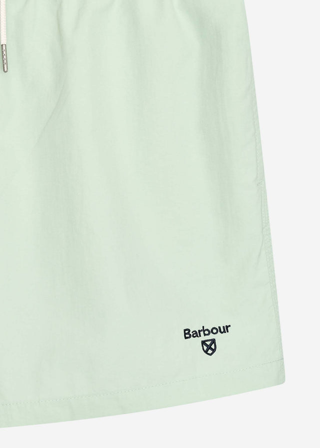 Barbour Swimwear Essential logo 5" swim short - dusty mint