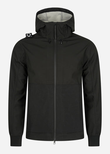 MA.Strum Jassen Softshell hooded jacket - jet black
