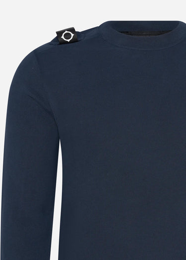 MA.Strum Truien Core crew sweat - ink navy