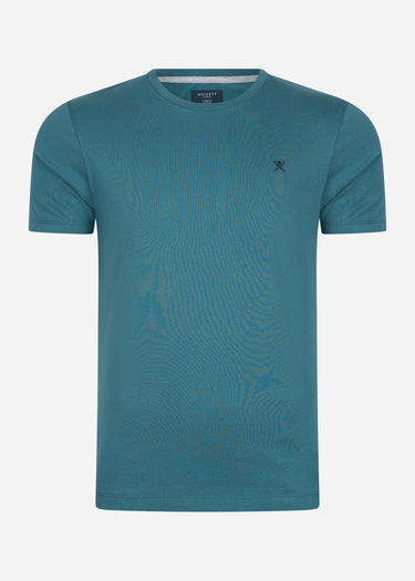 Hackett London T-shirts Embroidered logo t-shirt - petrol