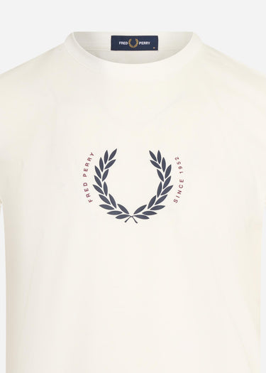 Fred Perry T-shirts Laurel wreath t-shirt - snow white