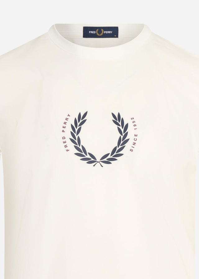 Fred Perry T-shirts Laurel wreath t-shirt - snow white