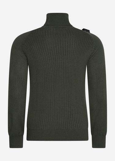 MA.Strum Truien Roll neck knit - oil slick