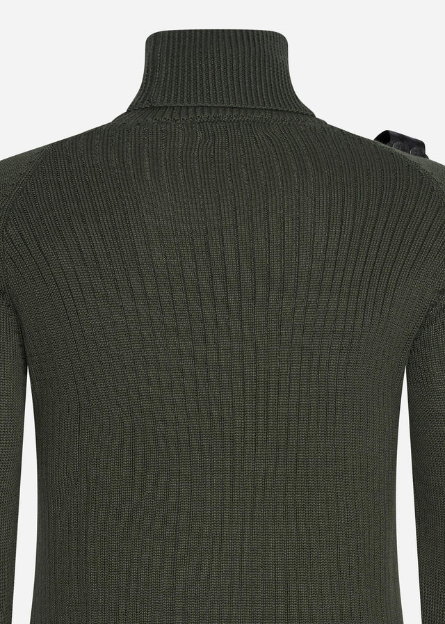 MA.Strum Sweaters Roll neck knit - oil slick