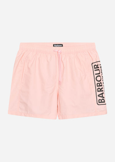 Barbour International Zwembroeken Large logo swim short- pink cinder