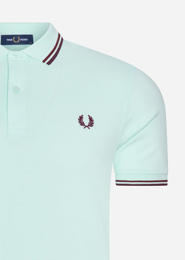 Fred Perry Polo's Twin tipped fred perry shirt - brighton blue aubergine mahogany