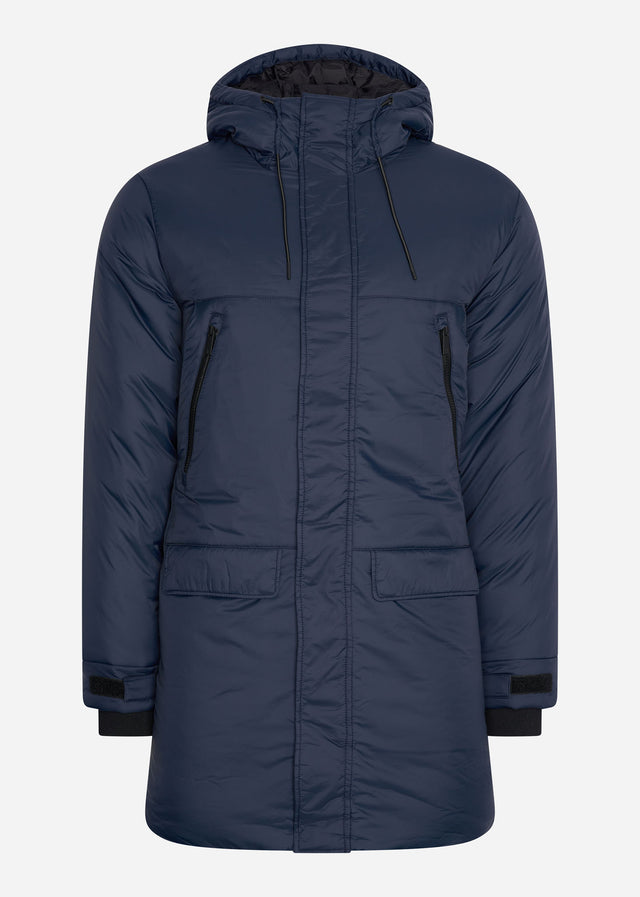 Lyle & Scott Jackets Long line internal padded jacket - dark navy