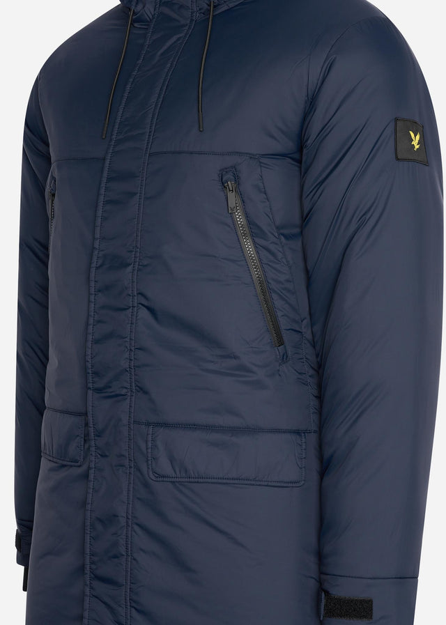 Lyle & Scott Jackets Long line internal padded jacket - dark navy