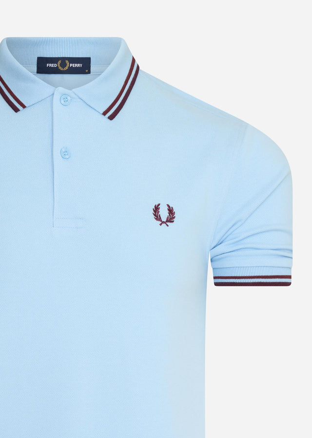 Fred Perry Polos Twin tipped fred perry shirt - glac port mahogany