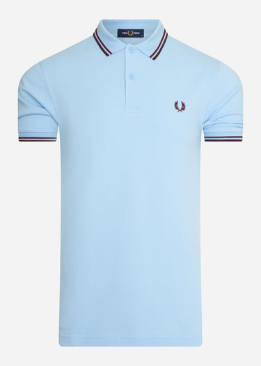 Fred Perry Polo's Twin tipped fred perry shirt - glac port mahogany