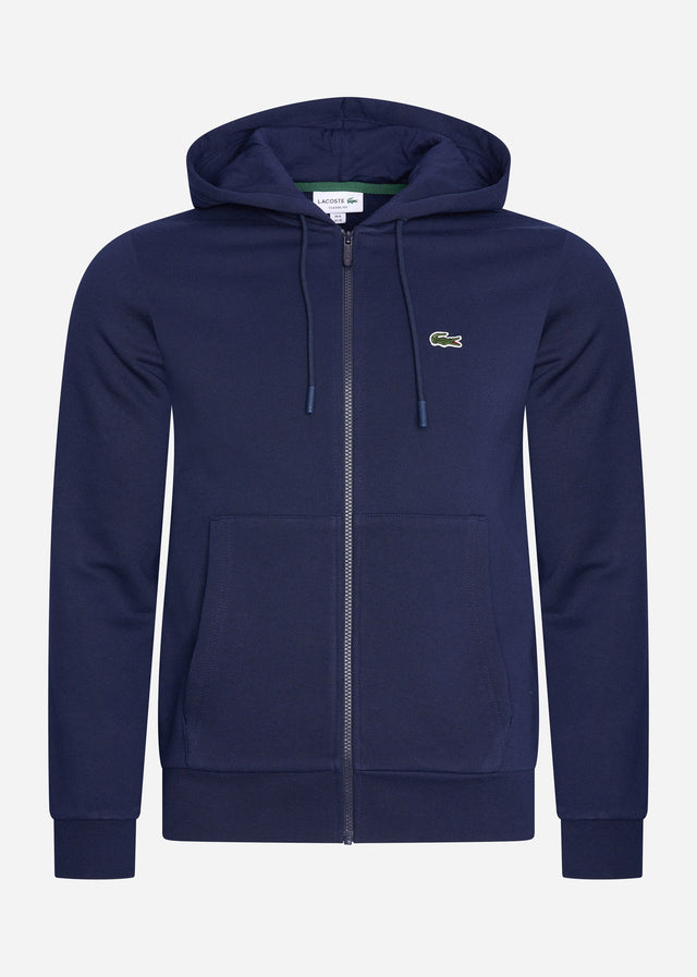 Lacoste Cardigans Zip through hoodie - navy blue