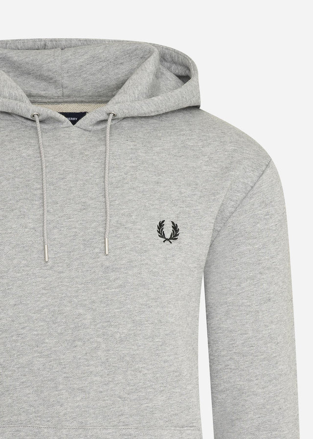 Fred Perry Hoodies Tipped hooded sweatshirt - steel marl