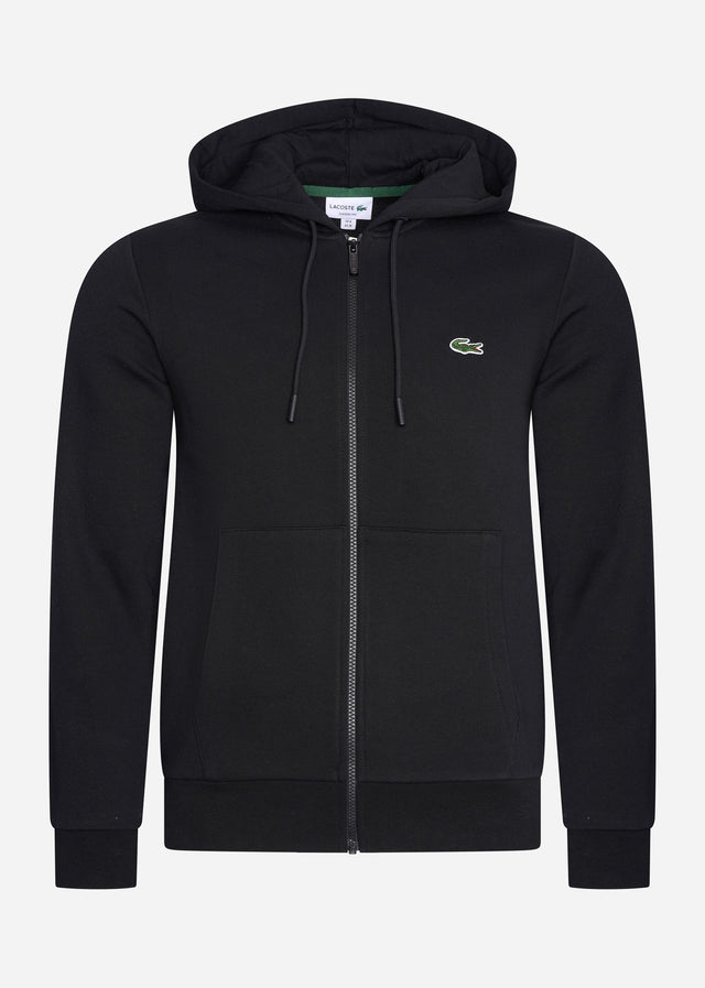 Lacoste Cardigans Sweater zip - black
