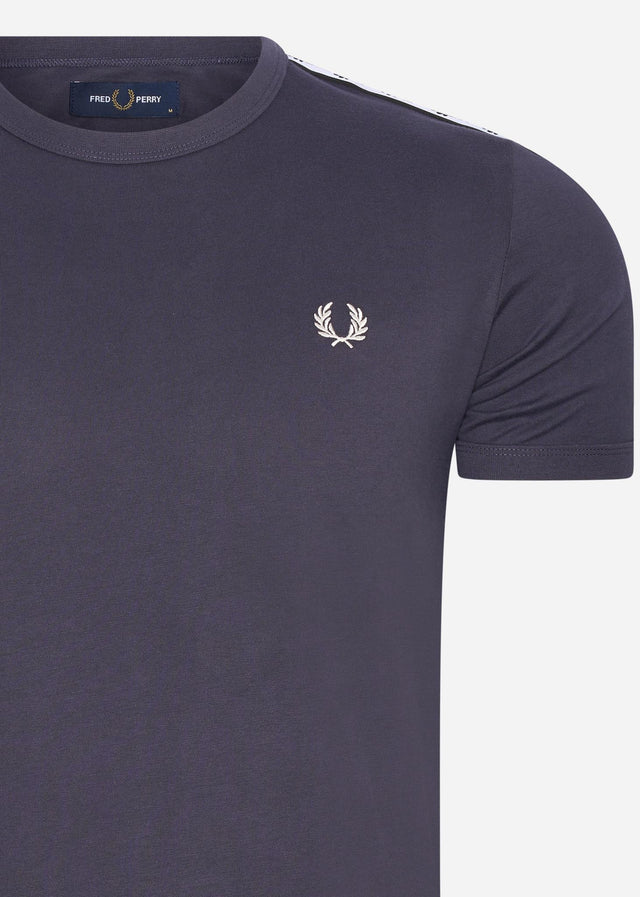 Fred Perry T-shirts Taped ringer t-shirt - dark graphite