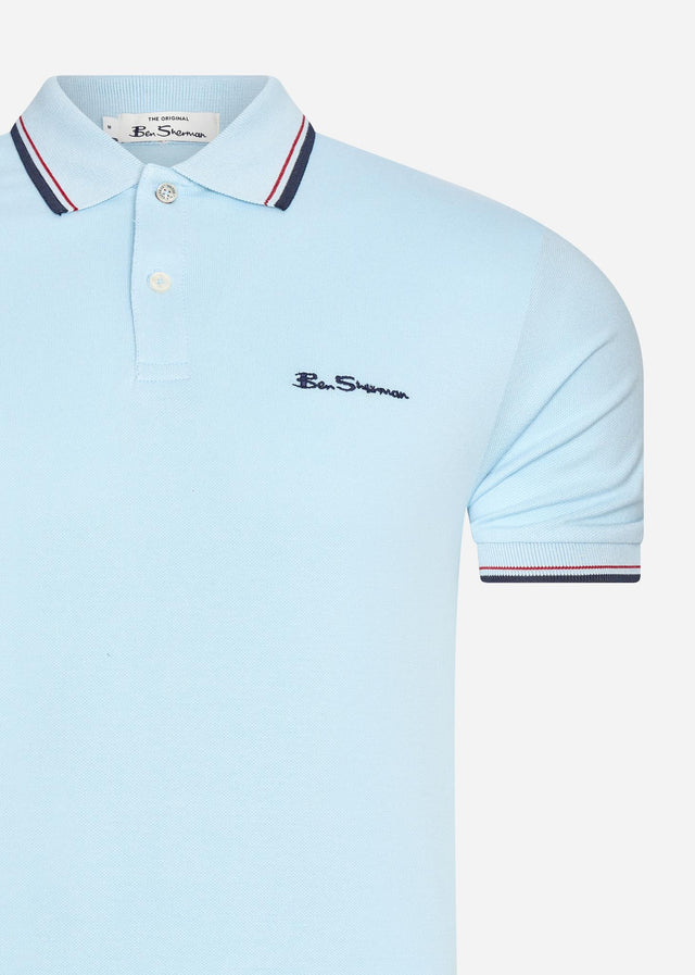 Ben Sherman Polos Signature polo - sky blue