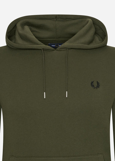 Fred Perry Hoodies Tipped hooded sweatshirt - hunting green