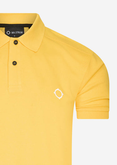 MA.Strum Polo's SS pique polo - citrus yellow