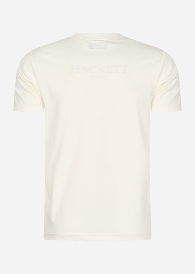 Hackett London T-shirts Heritage logo tee - white